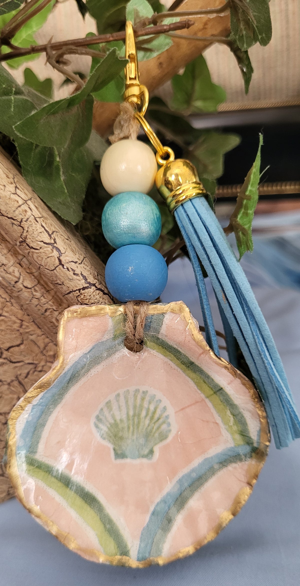 Blue & Green Sea Shell
