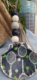 Blue Tennis Purse Charm