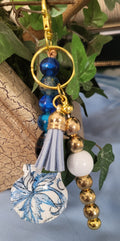 Blue China with Gold