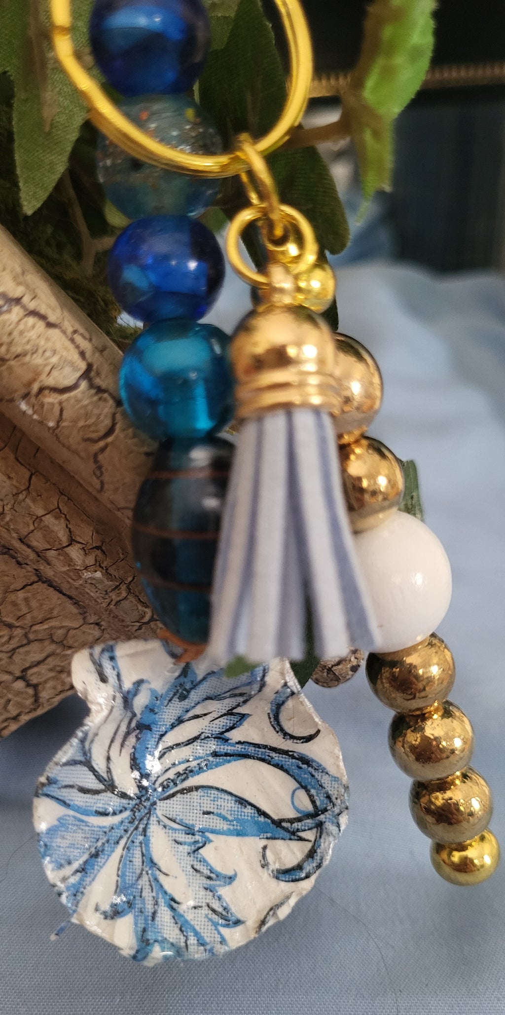 Blue China with Gold