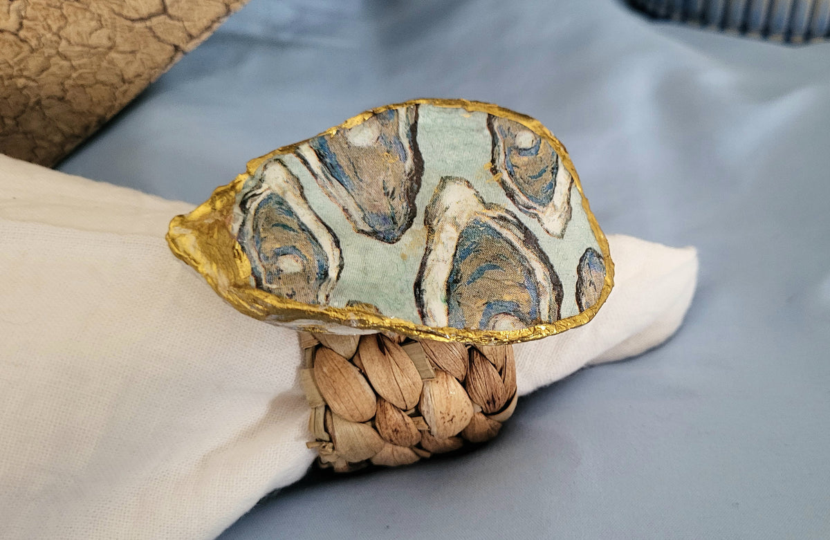 Multi-Shell Oyster Shell Napkin Ring