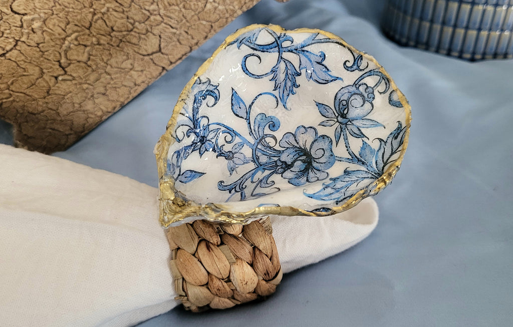 Blue China Napkin Rings