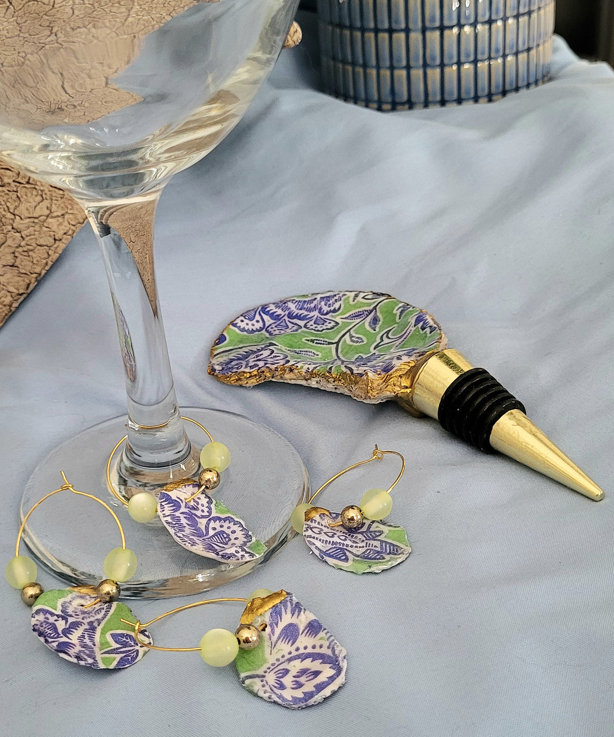 Bottle Stopper and Wine Glass Charms