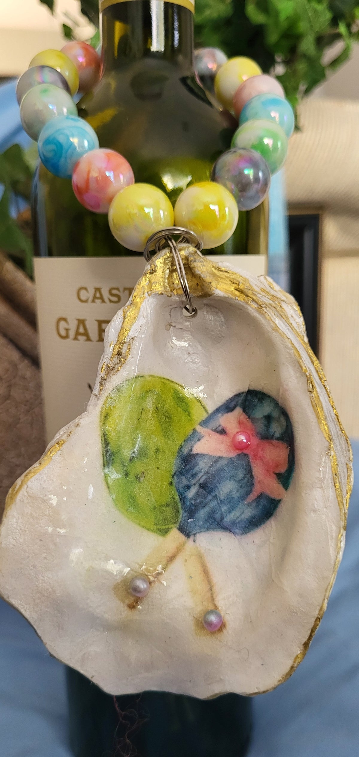 Pickleball Racket Bottle Charm