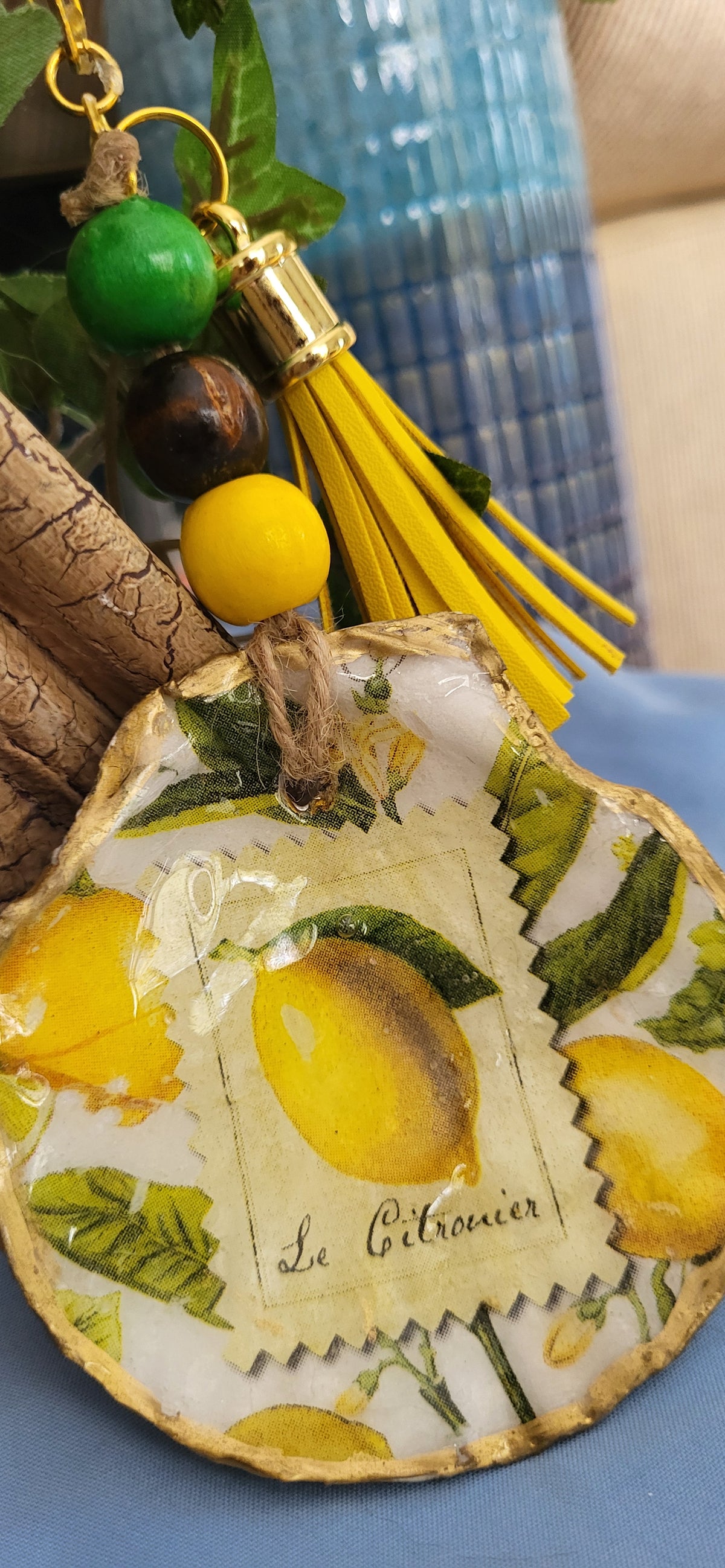 Lemon Purse Charm