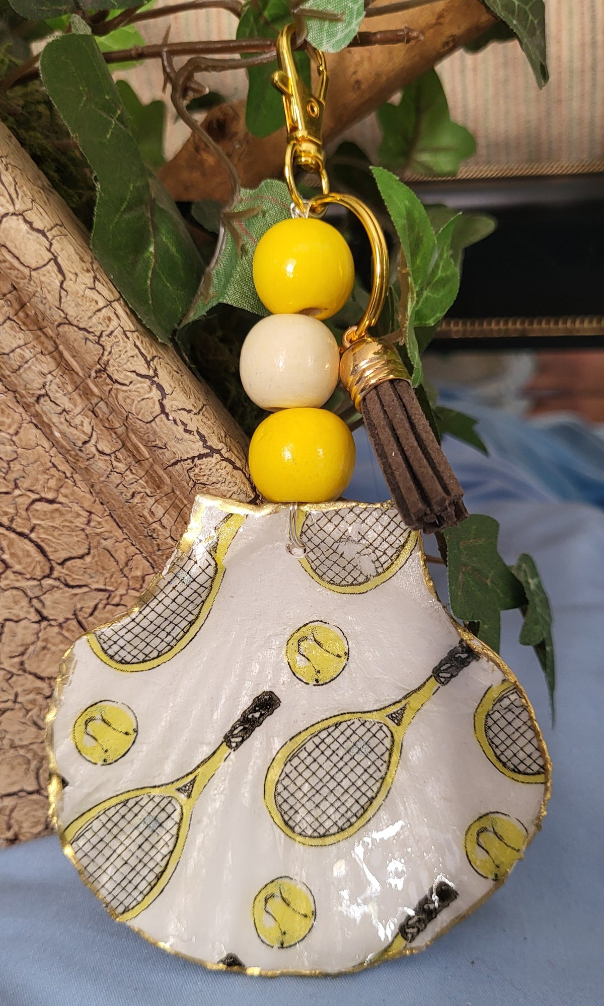 Yellow Tennis Purse Charm