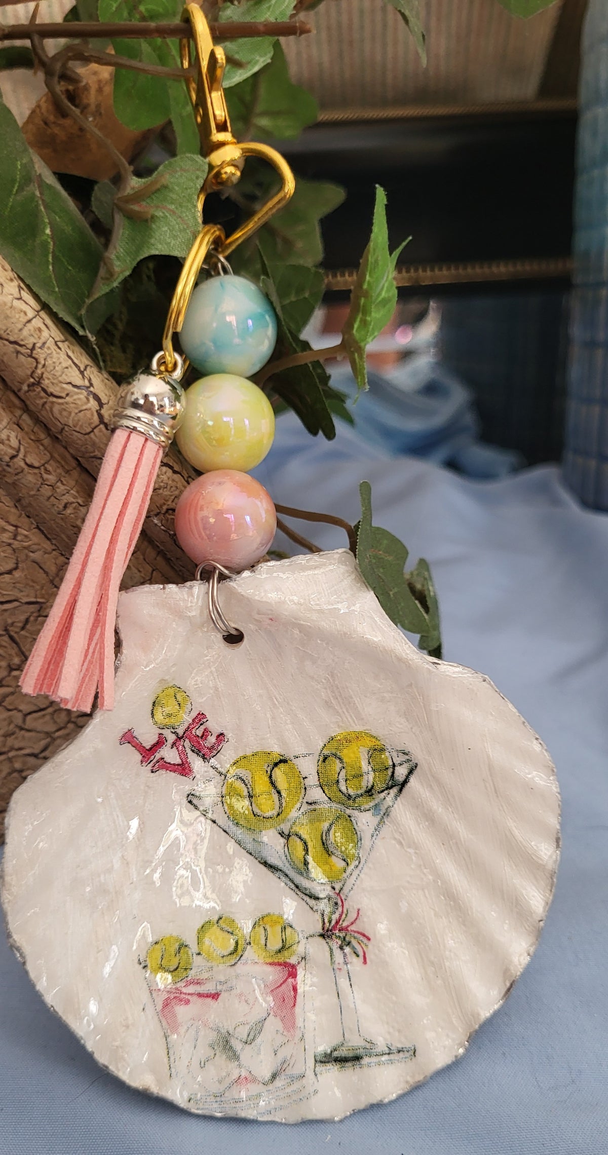 Tennis Cocktail Purse Charm