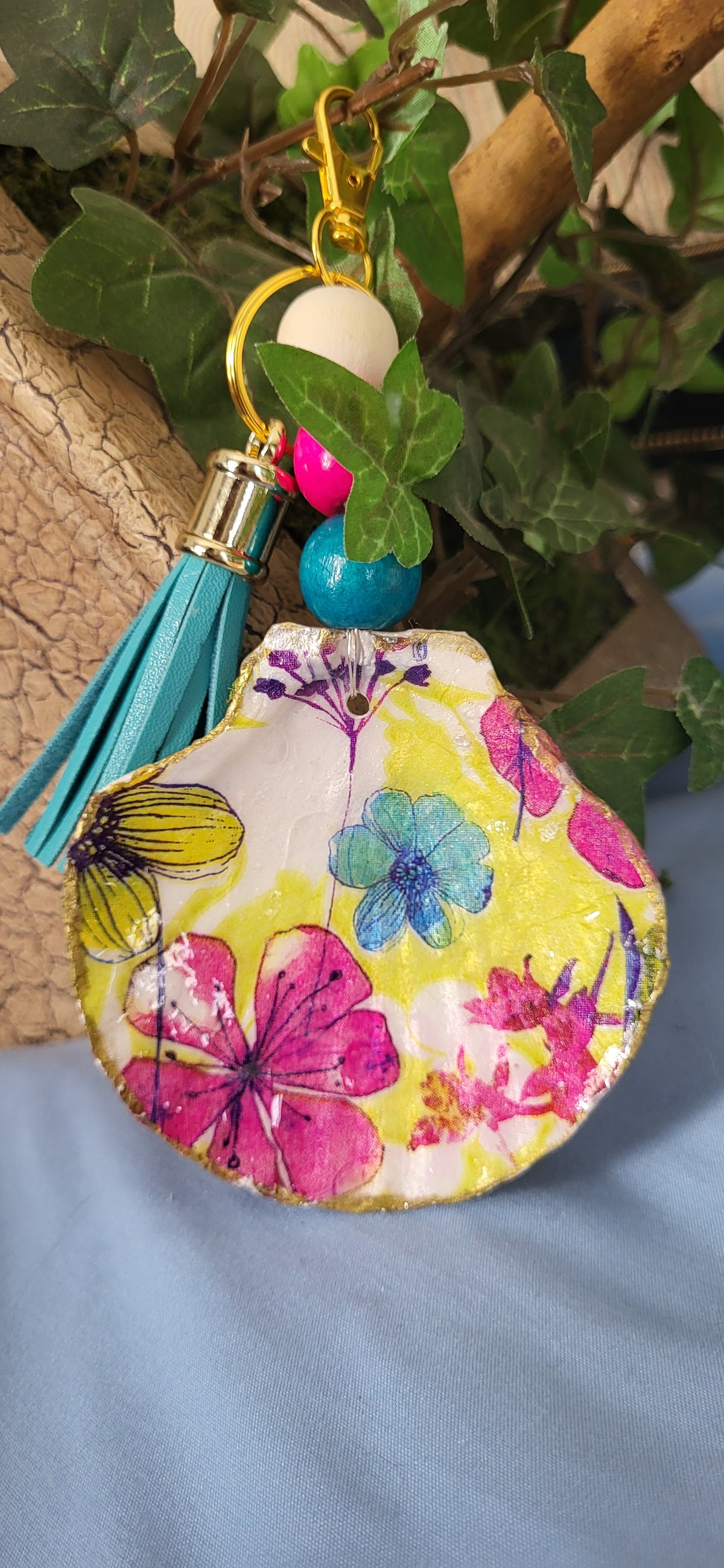 Fun Floral Purse Charm